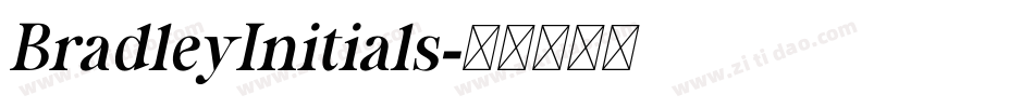 BradleyInitials字体转换