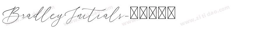 BradleyInitials字体转换