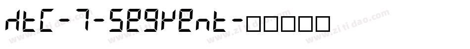 MTC-7-Segment字体转换