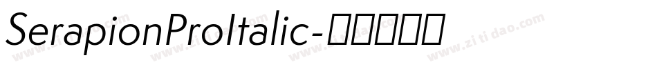 SerapionProItalic字体转换