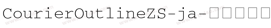 CourierOutlineZS-ja字体转换