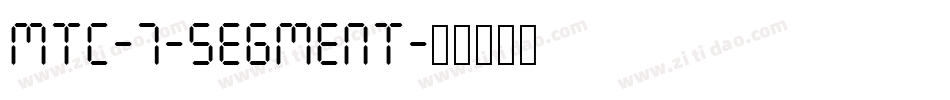 MTC-7-Segment字体转换