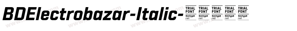 BDElectrobazar-Italic字体转换