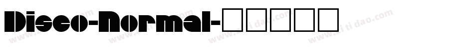 Disco-Normal字体转换