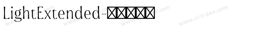 LightExtended字体转换