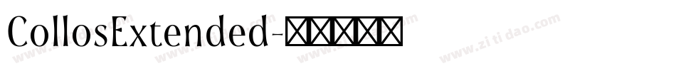 CollosExtended字体转换