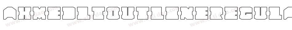 AhmedLTOutlineRegular字体转换