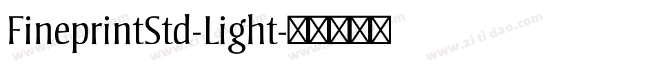 FineprintStd-Light字体转换