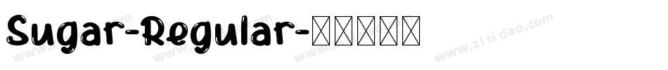 Sugar-Regular字体转换