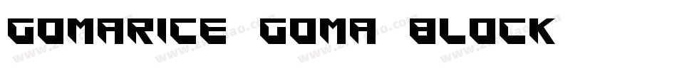 gomarice_goma_block字体转换