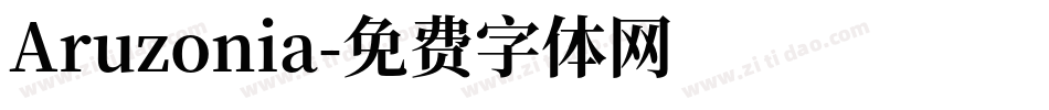 Aruzonia字体转换