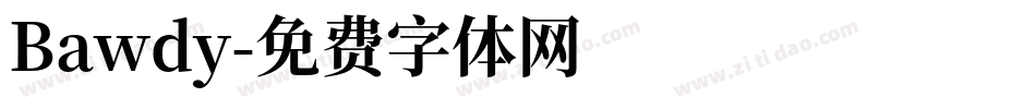 Bawdy字体转换