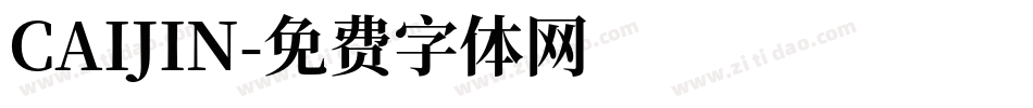 CAIJIN字体转换