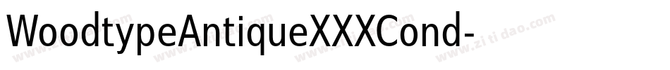 WoodtypeAntiqueXXXCond字体转换