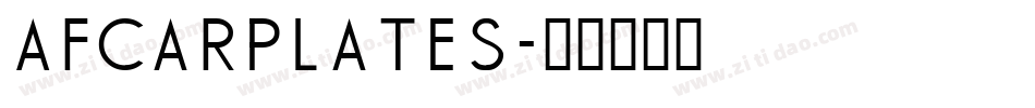 AFCarplates字体转换