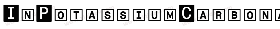 InPotassiumCarbonate字体转换