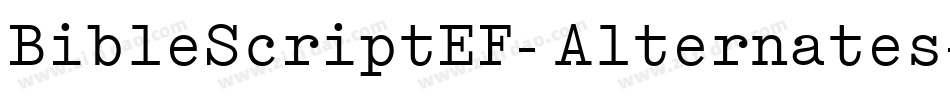 BibleScriptEF-Alternates字体转换