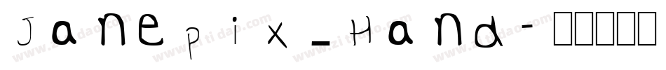 Janepix_Hand字体转换