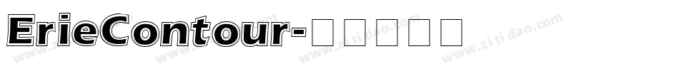 ErieContour字体转换