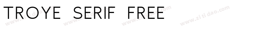 Troye-Serif-Free-2字体转换