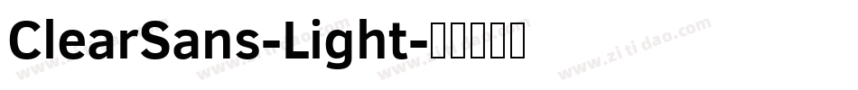 ClearSans-Light字体转换