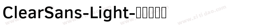 ClearSans-Light字体转换