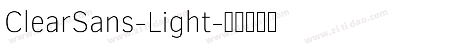 ClearSans-Light字体转换
