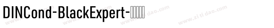 DINCond-BlackExpert字体转换