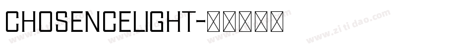 ChosenceLight字体转换