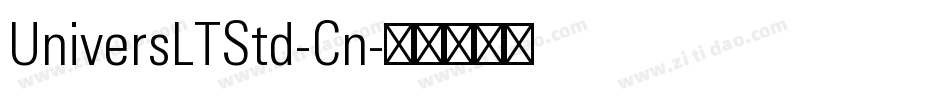 UniversLTStd-Cn字体转换