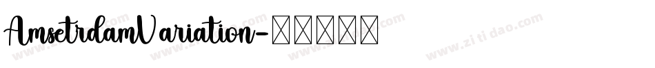 AmsetrdamVariation字体转换