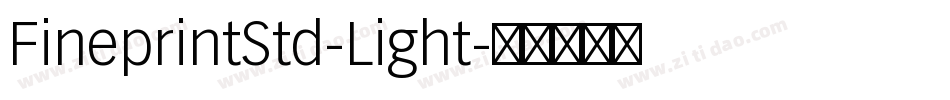 FineprintStd-Light字体转换