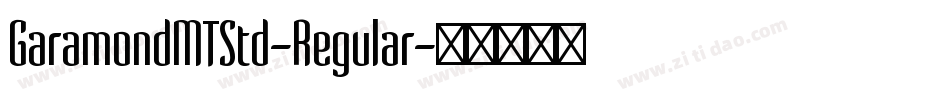 GaramondMTStd-Regular字体转换