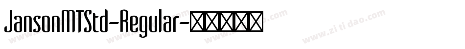 JansonMTStd-Regular字体转换