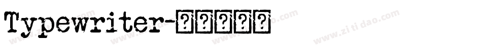 Typewriter字体转换