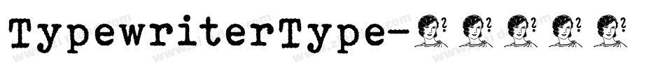 TypewriterType字体转换