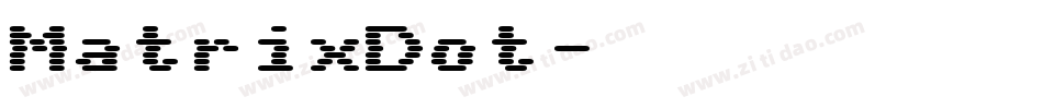 MatrixDot字体转换