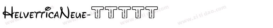 HelvetticaNeue字体转换