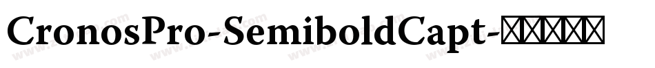 CronosPro-SemiboldCapt字体转换