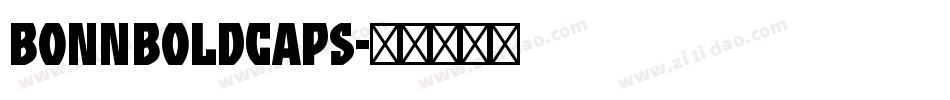 BonnBoldCaps字体转换