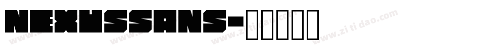 NexusSans字体转换