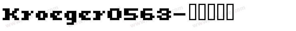 Kroeger0563字体转换