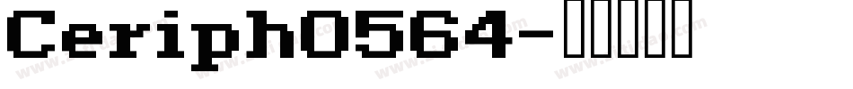 Ceriph0564字体转换