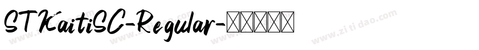 STKaitiSC-Regular字体转换