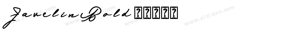 JavelinBold字体转换