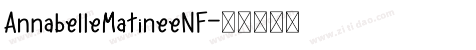 AnnabelleMatineeNF字体转换