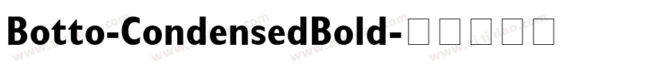 Botto-CondensedBold字体转换