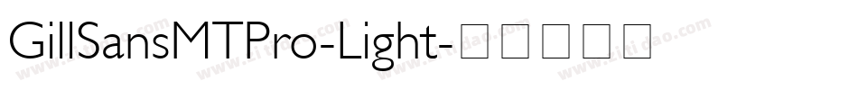 GillSansMTPro-Light字体转换