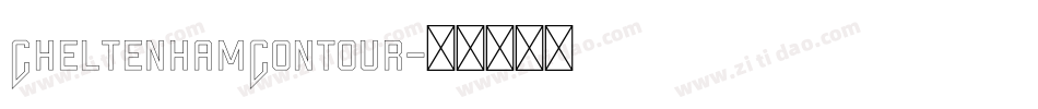 CheltenhamContour字体转换