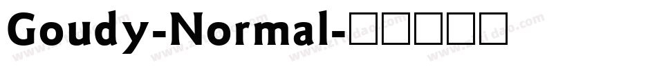 Goudy-Normal字体转换